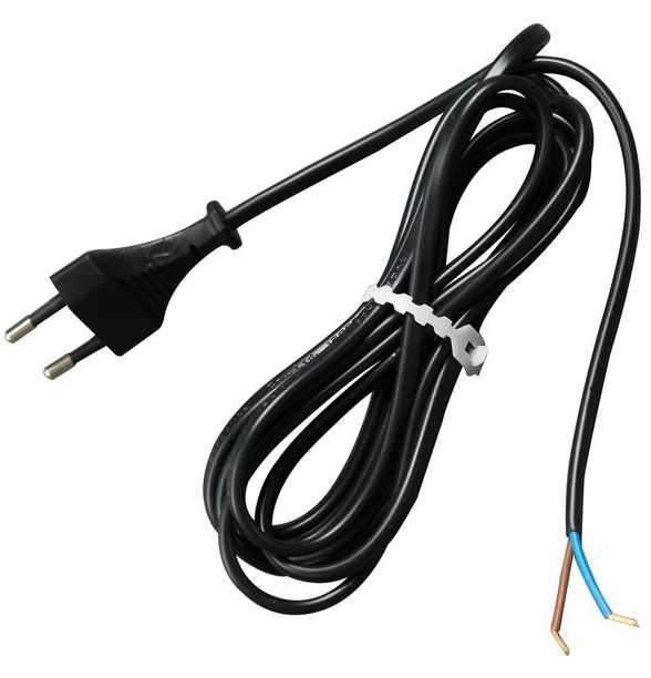 VALAISIMEN PISTOTULPPAJOHTO 2,5M MUSTA - Pistorasiat, haaroittimet ja kytkimet - 6438140994011 - 1