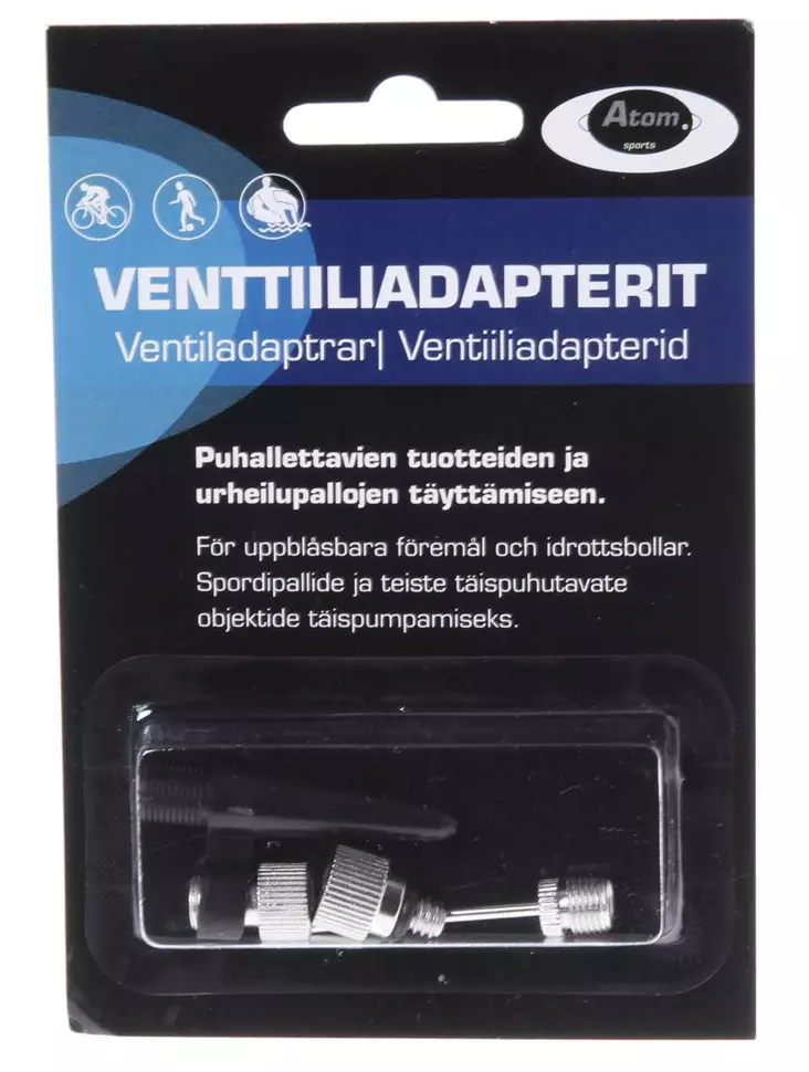 Venttiiliadapterit 4kpl - Pyörän pumput ja renkaitten paikkaus - 6410412325341 - 1