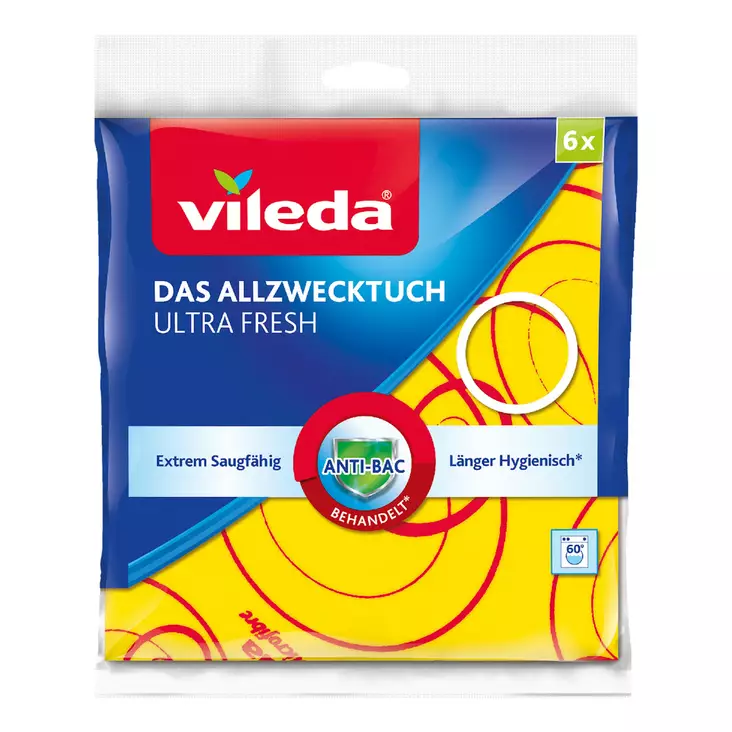 Vileda Ultra Fresh siivousliina 6kpl - Siivousliinat ja rätit - 4023103216051 - 1