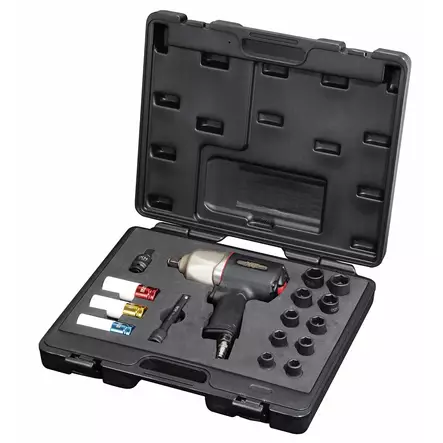 Mutterinväännin ja paineilmahylsysarja 1/2" 814Nm 160os - Mutterinvääntimet ja pulttipyssyt - 6418914760462 - 1