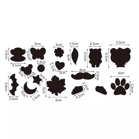 Liimattava korjauspaikka 17 kpl - Ompelulangat ja ompelutarvikkeet - 6438159899222 - 1