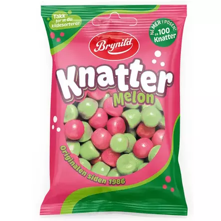 Makeisraesekoitus Meloni 80g Brynild - Makeiset ja naposteltavat - 7041111149472 - 1