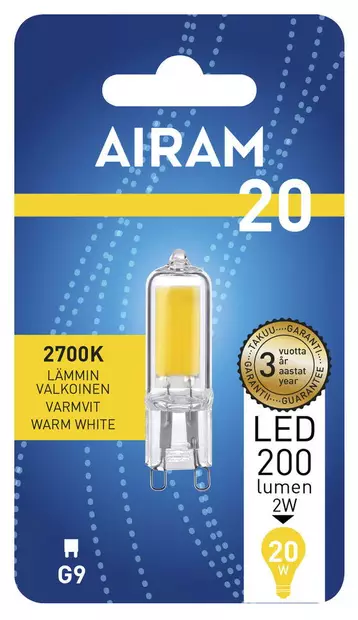 AD LED 2W/827 G9 PO - Pistokantalamput - 6435200231222 - 1