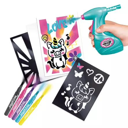 Airbrush Art piirrustussetti - Tussit, kuitu- ja korostuskynät - 3555801455162 - 1