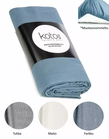 ALUSLAKANA MUOTOON OMMELTU Kotoilu - Pussilakanat, petivaatteet ja tyynyt - 6438014222882 - 1