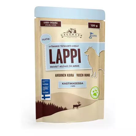 Dagsmark Lappi kana-peruna kastke 120g - Koiranruoat ja herkut - 6430066382002 - 1