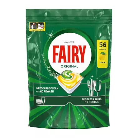 Fairy Konetiskitabletti 56kpl Lemon Org - Konetiskiaineet - 8700216237352 - 1