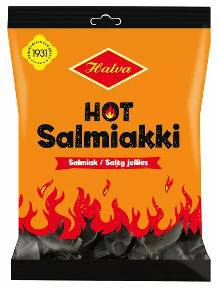 Hot Salmiakki 160 g - Makeiset ja naposteltavat - 6420900006492 - 1