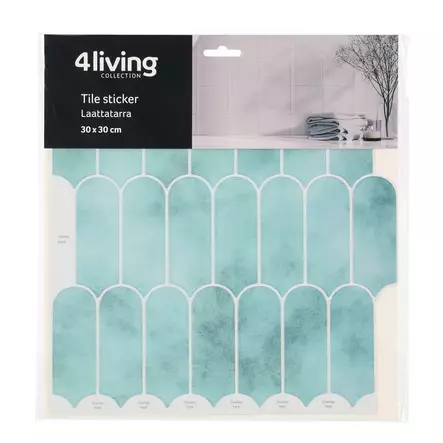 Laattatarra paanu vihreä 30x30 cm - Sisustuskalvot - 6410416526812 - 2