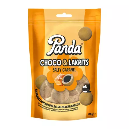 Panda Choco Lakritsi Salty Caramel 120g - Makeiset ja naposteltavat - 6412500032902 - 1