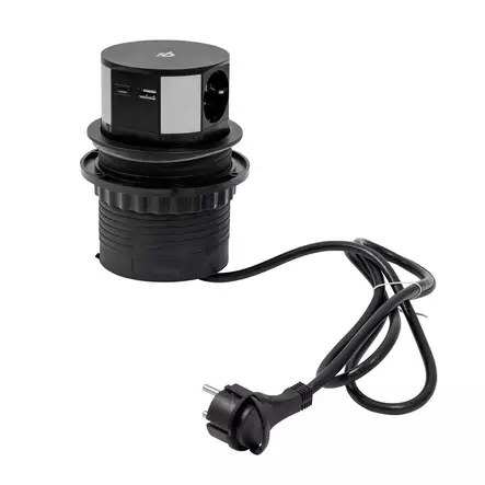 Pistorasia Pop-up 3-osainen, Airam - Pistorasiat, haaroittimet ja kytkimet - 6435200286482 - 1