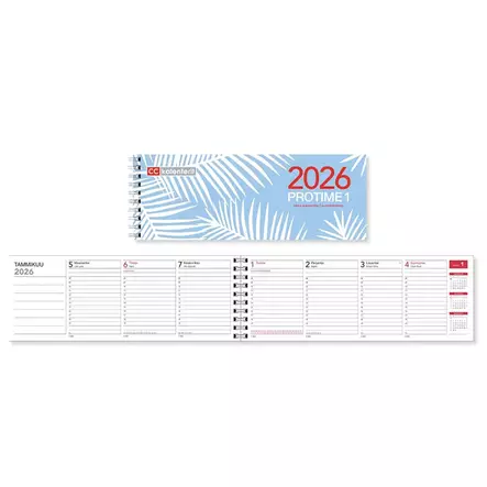 Pöytäkalenteri Protime 1 Eko 2026 - Kalenterit ja almanakat - 6418787029062 - 1