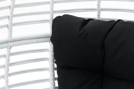 Puutarhatuoli Rattan Egg valkoinen 4living - Puutarhatuolit - 6410413022232 - 2