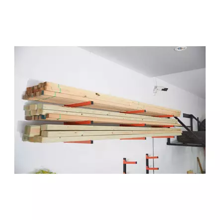 Puutavaran säilytysteline 2kpl max 150kg - Varastohyllyt - 6418536037362 - 2