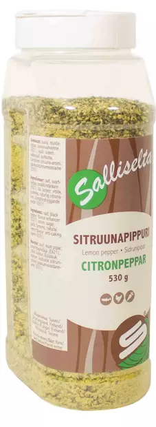 Sitruunapippuri 530G Sallinen - Mausteet - 6436501005352 - 1