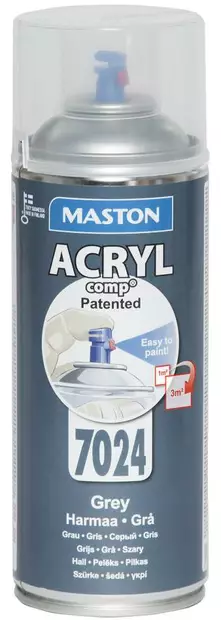 SPRAYMAALI HARMAA ACRYLCOMP 7024 400ml MASTON - Spraymaalit - 6412490023072 - 1