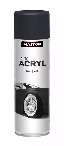 AUTOACRYL MATTBLACK 500ML - Spraymaalit - 6412490024932 - 1