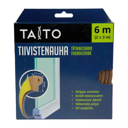TIIVISTENAUHA P 2X3M RUSKEA TAITO - Ikkuna- ja ovitiivisteet - 6416096205672 - 1
