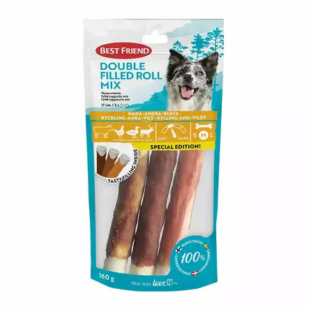 BF Douple täyterullamix 17cm 3kpl 160g - Koiranruoat ja herkut - 5700551172892 - 1