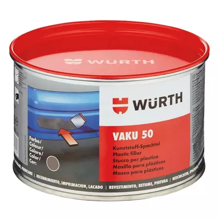 VAKU 50 MUOVIPAKKELI 1KG WURTH - Tasoitteet, laastit ja pakkelit - 4045989567522 - 1