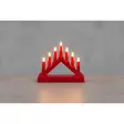 Kynttelikkö 7 haarainen mini 13cm punainen - Kyntteliköt - 6410416310572 - 1