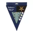 LED-paperitähti hopea 43 cm - Ikkunan valokoristeet - 6410413306042 - 6