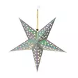 LED-paperitähti hopea 43 cm - Ikkunan valokoristeet - 6410413306042 - 2