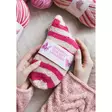 7-Veljestä Roosa Nauha Tasaraita 150g - Sukkalangat - 6412618215792 - 3