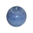 KYNTTILÄ Rustic Pallo 10 cm sininen - Pallokynttilät ja pöytäkynttilät - 4740302713432 - 1