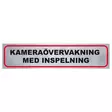 Pisla tarra " KAMERAÖVERVAKNING" - Opasteet ja kyltit - 6414676011132 - 1