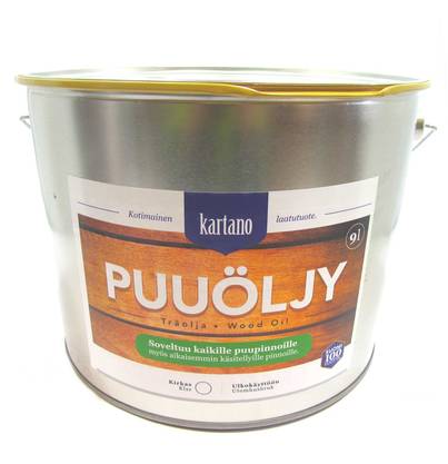 PUUÖLJY 9L KIRKAS KARTANO - Puuöljyt ja puunsuoja-aineet - 6438168097992 - 1