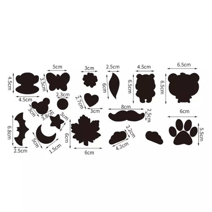 Liimattava korjauspaikka 17 kpl - Ompelulangat ja ompelutarvikkeet - 6438159899222 - 1