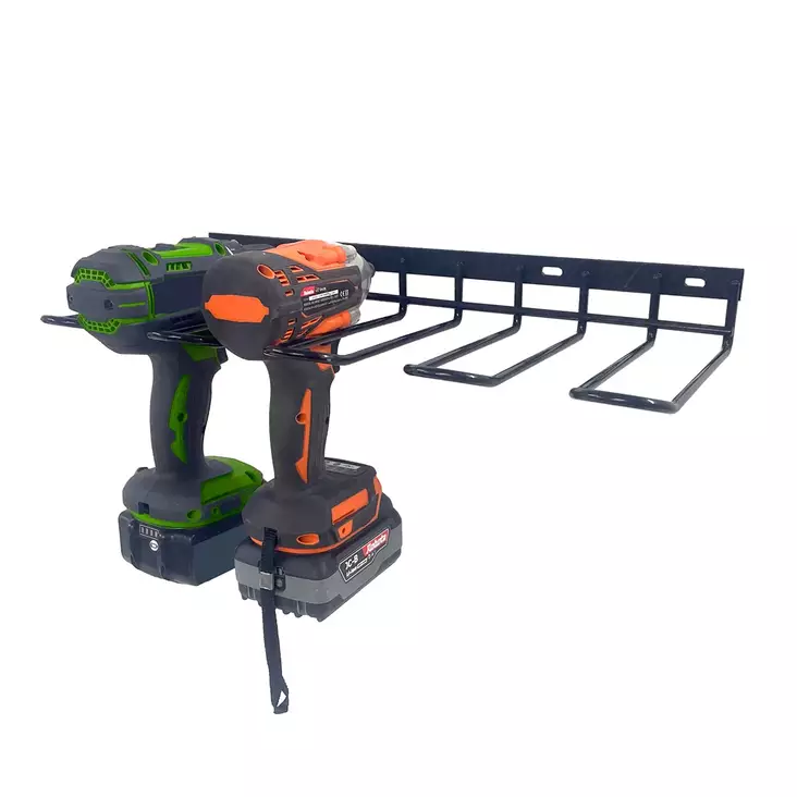 Seinään kiinnitettävä teline porakoneille. - Akkuporakoneet - 6438212130262 - 1