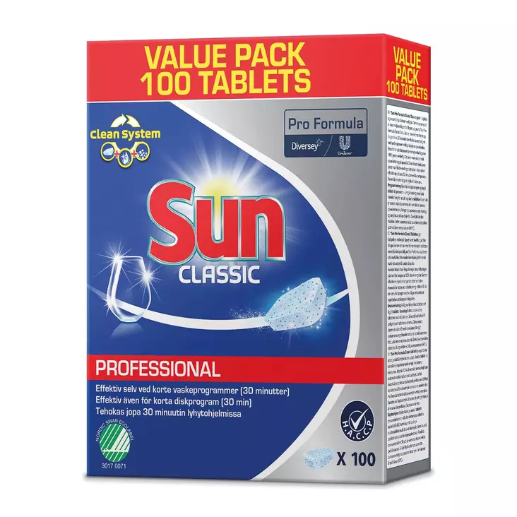 Sun konetiskitabletti edullinen säästöpakkaus. - Konetiskiaineet - 7615400760572 - 1