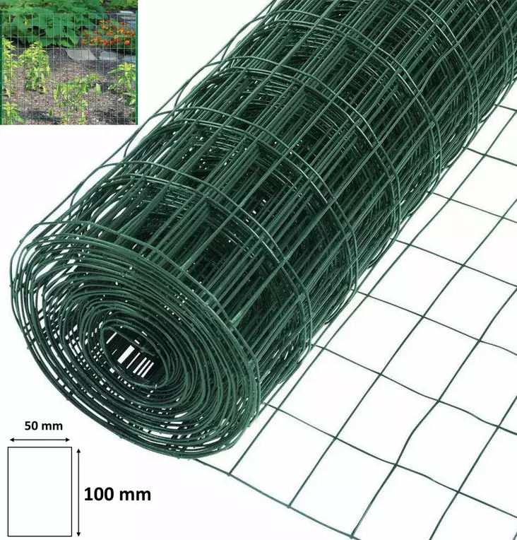 Aitaverkko 2,0x20m vihreä pvc - Aitaverkot - 6438159991162 - 1