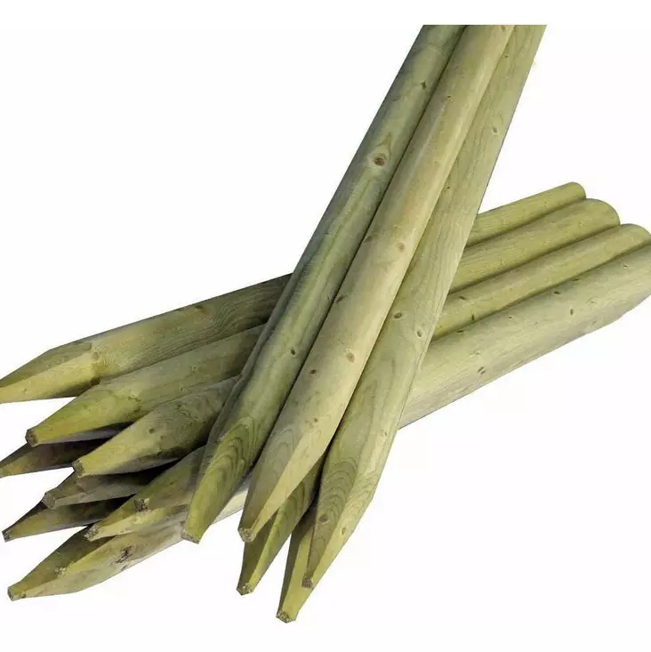 Aittolppa puu 60 x 2000mm kyllästetty - Aitatolpat - 6438159796712 - 1