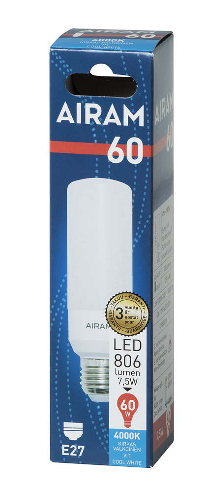 AK LED 7,5W/840 E27 TUB - Lamput E27 kanta - 6435200231802 - 1
