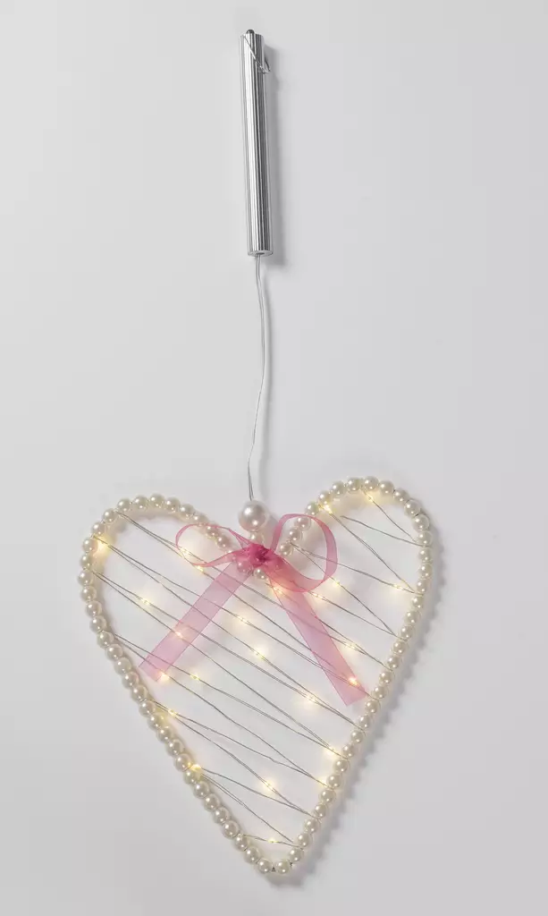 AMOR SYDÄN AJASTIMELLA ROOSANAUHA - Valohahmot ja valokoristeet - 6435200236692 - 1