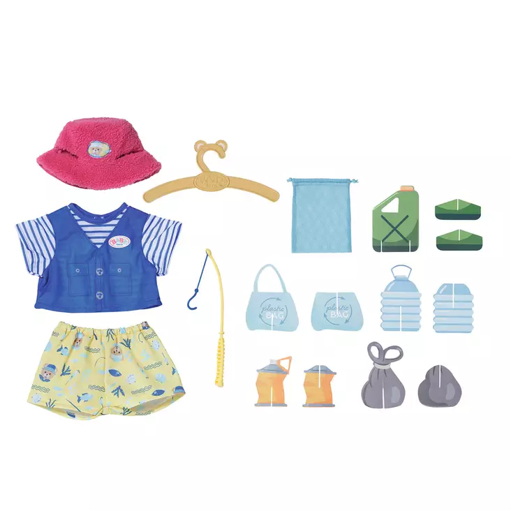 BABY born kalastusasu 43cm - Nuket ja nuken tarvikkeet - 4001167835982 - 1