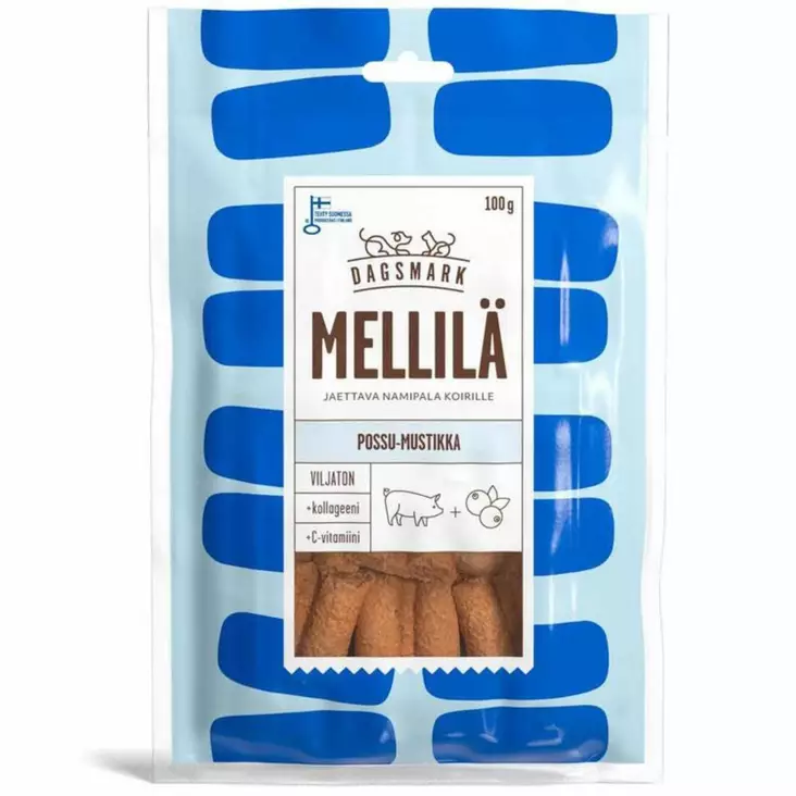 Dagsmark Viljaton Possu-Mustikka 100G - Koiranruoat ja herkut - 6430066384372 - 1