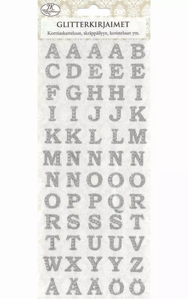 GLITTERKIRJAIMET HOPEA - Askartelukoristeet ja askarteluhelmet - 6417715024902 - 1