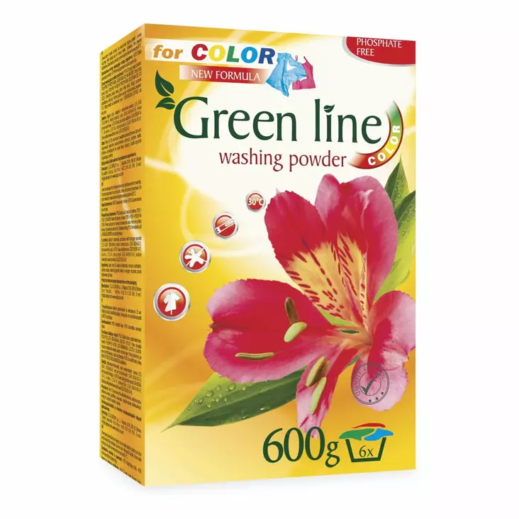 Green Line Color pesujauhe 600g - Pyykinpesujauheet - 8594163901882 - 1