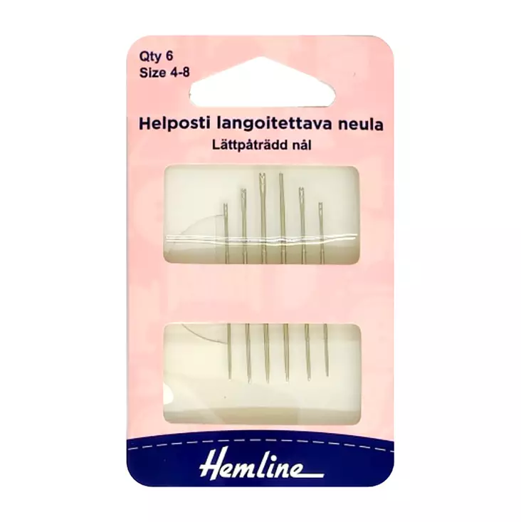 HEMLINE HELPOSTI LANGOITETTAVA NEULA 4-8 - Ompelulangat ja ompelutarvikkeet - 9317385149172 - 1