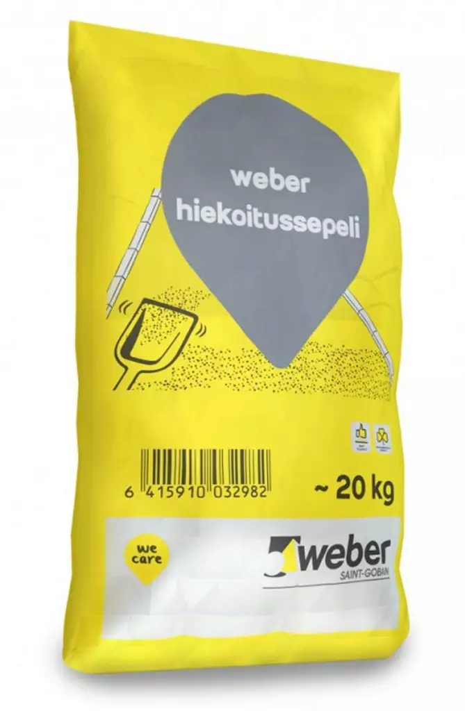 HIEKOITUSSEPELI 20KG WEBER - Hiekoitushiekat ja hiekoitussepelit - 6415910032982 - 1