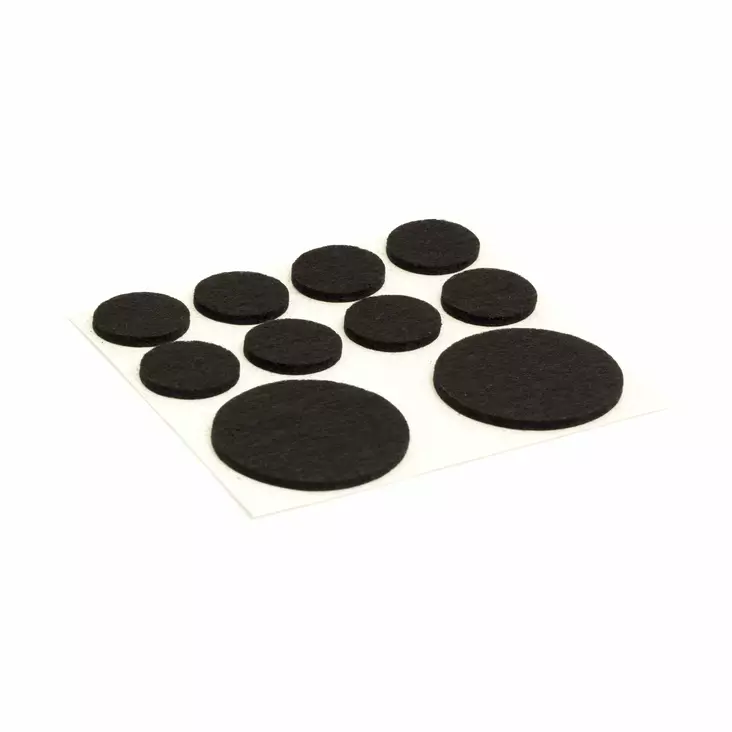 HUOPATASSU 20MM+38MM MUSTA 20kpl/pkt 106 HABO - Huopatassuja kalustesuojat - 7317900132872 - 1