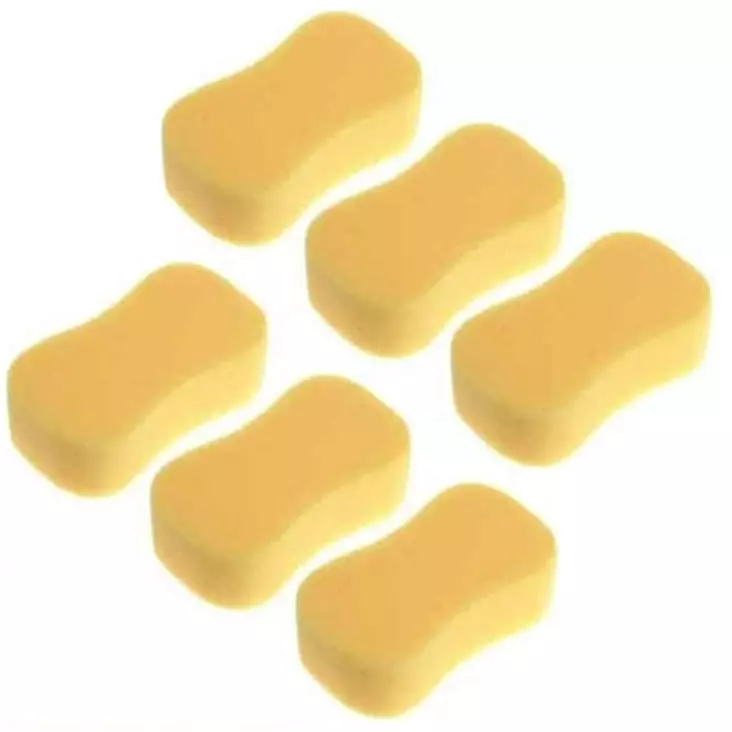 Jumbosieni autonpesuun 6kpl/pkt - Autonpesuharjat ja -sienet - 6438168109022 - 1