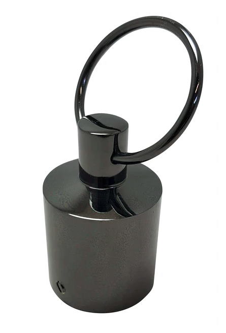 KAIDEKÖYSIPÄÄTE 35MM RENKAALLA MUSTA - Kaideköydet ja kiinnikkeet - 6430045428592 - 1