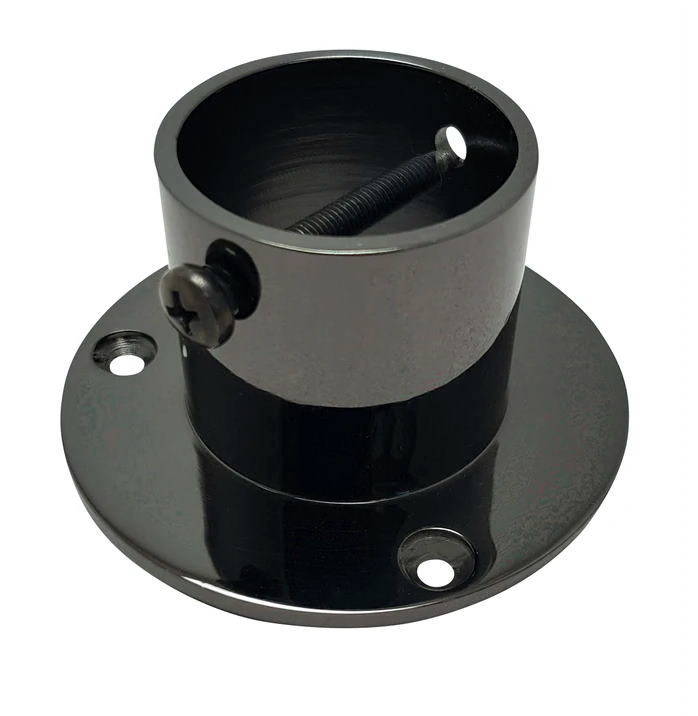 KAIDEKÖYSI SEINÄKIINNIKE 35MM MUSTA - Kaideköydet ja kiinnikkeet - 6430045428622 - 1