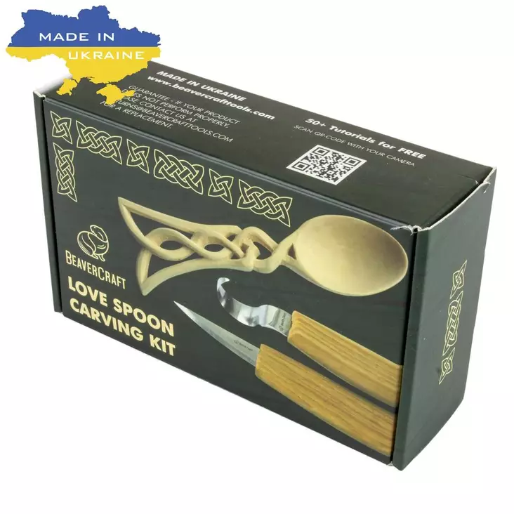 Kaiverrusveitsisarja BeaverCraft lusikka aloituspakkaus - Askartelusetit - 781360171202 - 1