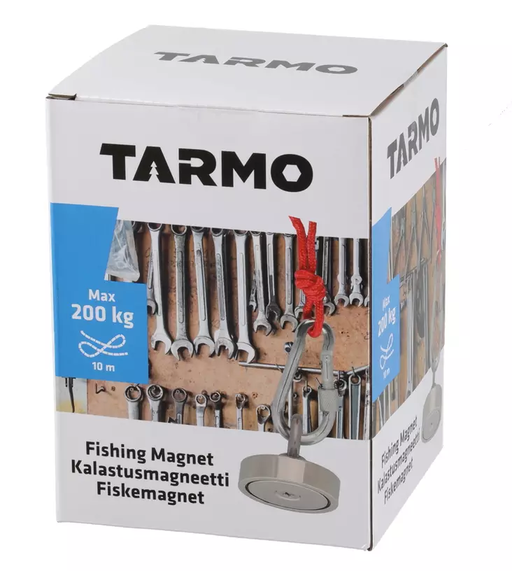 Kalastusmagneetti köydellä 200kg Tarmo - Metallinpaljastimet ja magneettikalastus - 6410416022512 - 1